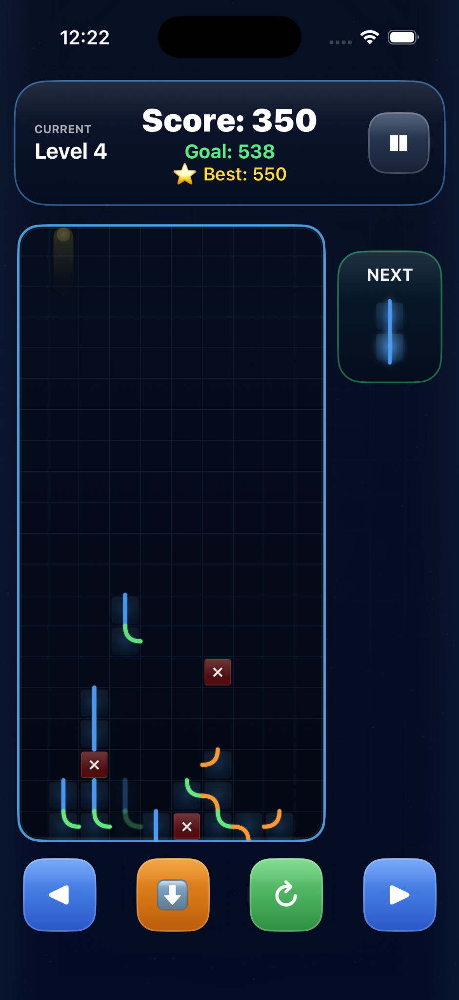 Orb Flow gameplay on iPhone